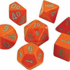 Other Dice Chessex Lab Heavy Orange/Turquoise 8ct Polyhedral Set (30038)