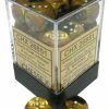 Other Dice Chessex 12mm Gemini Black Gold/Silver 36ct D6 Set (26851)
