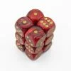 Other Chessex 16mm Vortex Burgundy/Gold 12ct D6 Set (27634) Dice
