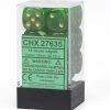 Other Chessex 16mm Vortex Green/Gold 12ct D6 Set (27635)