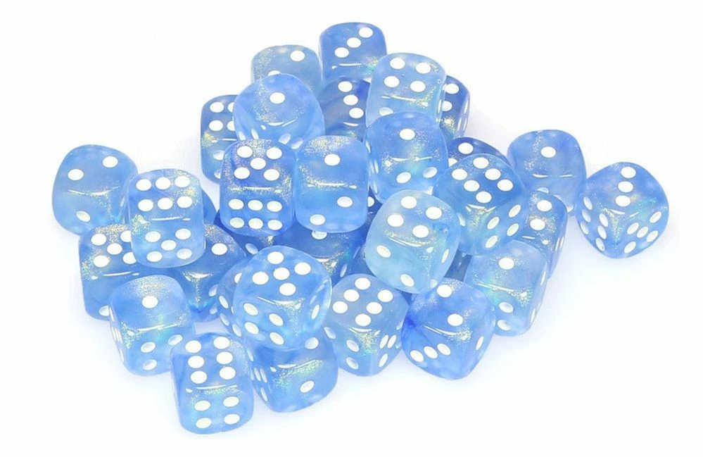 Other Chessex 12mm Borealis Sky Blue/White 36ct D6 Set (27826)