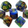 Other Dice Chessex Festive Rio/Yellow 7ct Polyhedral Set (27449)