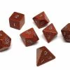 Other Goldstone Semi-Precious Gemstone 7ct Polyhedral Dice Set With Elvenkind Font