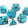 Other Wizard Stone Moonlit Turquoise 7ct Polyhedral Dice Set