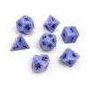 Other Blue Lace Agate Semi-Precious Gemstone 7ct Polyhedral Dice Set