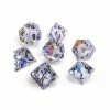 Other Glass Polyhedral Dice Set K9 Rainbow Glass