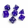 Other Zircon Glass Polyhedral Dice Set Blue Topaz