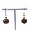 Other D20 Earrings Gnomish Copper Dice