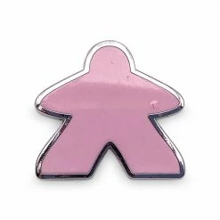 Other Dice Pins: Meeple Pink