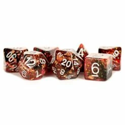 Other Metallic Dice Games 7ct Polyhedral Dice Set Eternal Fire
