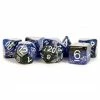 Other Metallic Dice Games 7ct Polyhedral Dice Set Eternal Blue-Black With White
