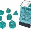 Other Chessex Borealis Luminary Teal/Gold 7ct Polyhedral Set (27585) Dice