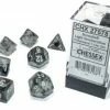 Other Dice Chessex Borealis Luminary Light Smoke/Silver 7ct Polyhedral Set (27578)
