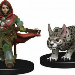 Other Miniatures WizKids Wardlings: Girl Ranger & Lynx