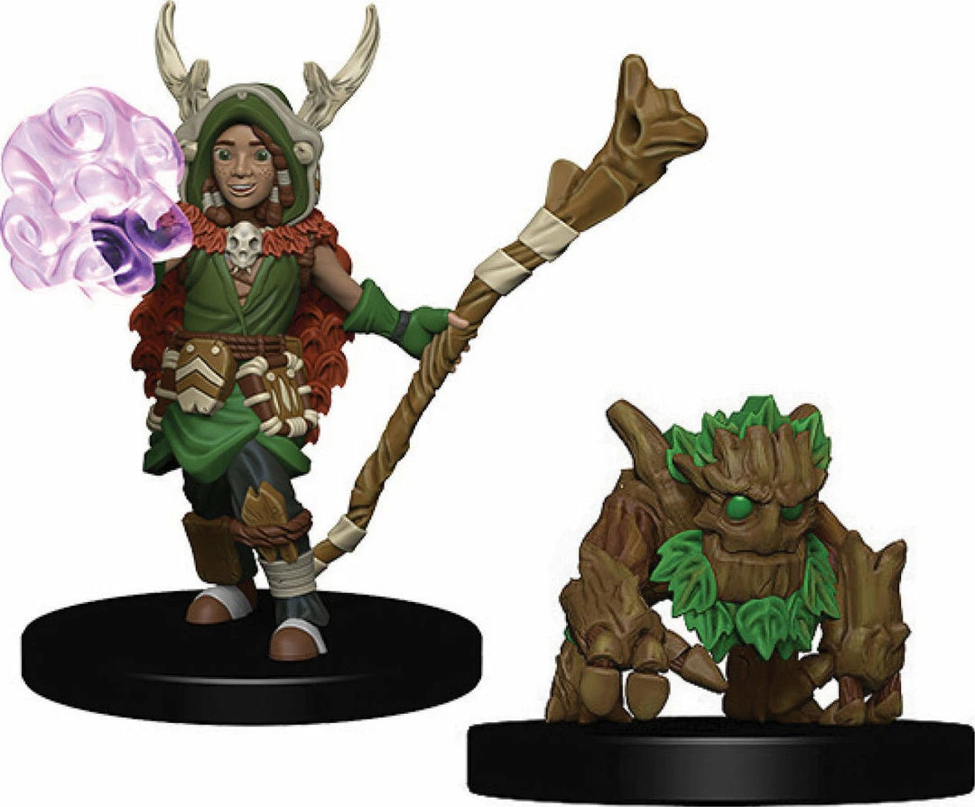 Other Miniatures WizKids Wardlings: Boy Druid & Tree Creature
