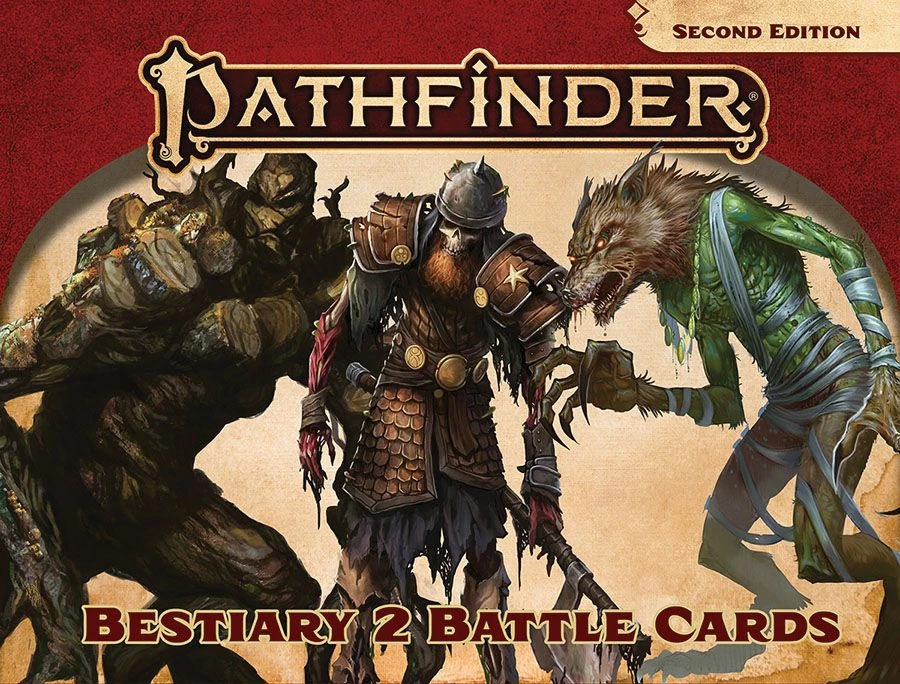 Common Ground Games Pathfinder 2e RPG Bestiary 2 Battle Cards Role Playing Games