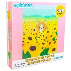 Common Ground Games Squishables Sunflower Corgi Puzzle Puzzles