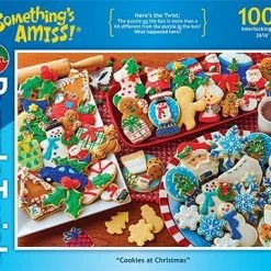Common Ground Games Puzzle Twist Something's Amiss 1000 Piece Cookies At Christmas