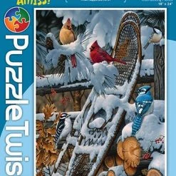 Common Ground Games Puzzle Twist Something's Amiss 550 Piece Wings Of Winter Puzzles