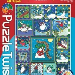 Common Ground Games Puzzle Twist Something's Amiss 500 Piece Winter Snow Jam