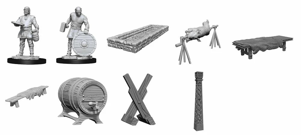 Common Ground Games Wizkids Deep Cuts Unpainted Miniatures: Vikings (90175)