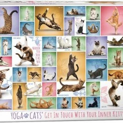 Common Ground Games Yoga Cats 1000pc Puzzle