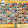 Common Ground Games The VW Groovy Bus 2000pc Puzzle Puzzles