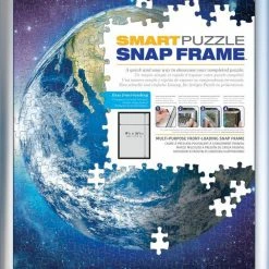 Common Ground Games Smart Puzzle Snap Frame - Silver Puzzles