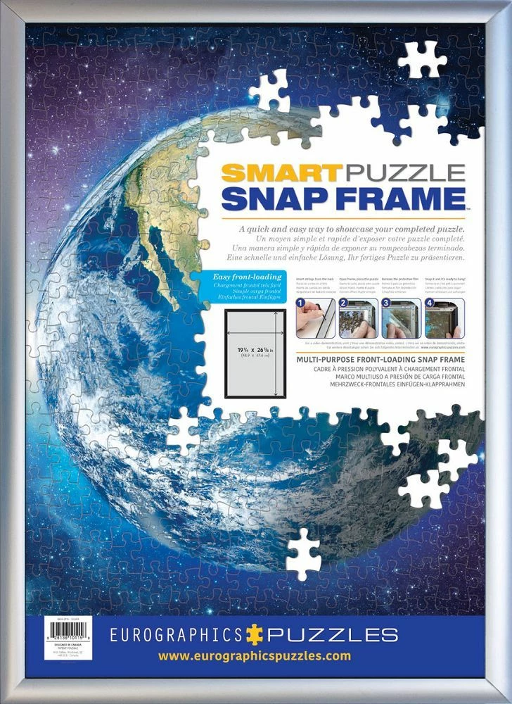 Common Ground Games Smart Puzzle Snap Frame - Silver Puzzles