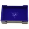 Common Ground Games Die Hard Dice Magnetic Rectangle Dice Tray W/ Blue Velvet