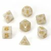 Common Ground Games Die Hard Dice 7ct Mega Dice - Pearl Swirl W/ Gold
