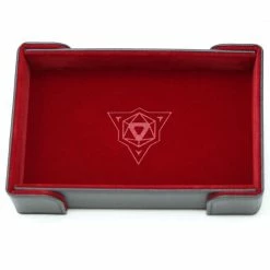 Common Ground Games Die Hard Dice Magnetic Rectangle Dice Tray W/ Red Velvet