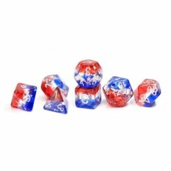 Common Ground Games Sirius Dice 7ct Polyhedral Dice Set Star Spangled Banner