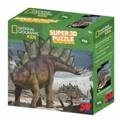 Common Ground Games Puzzles Super 3D National Geographic Kids 150pc Puzzle Stegosaurus