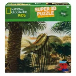 Common Ground Games Super 3D National Geographic Kids 150pc Puzzle Stenonychosaurus