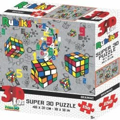 Common Ground Games Puzzles Super 3D Kids Rubik's 150pc Puzzle Piling Cubes