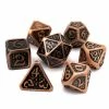 Common Ground Games Die Hard Dice Drakona Cuprum 7ct Polyhedral Set
