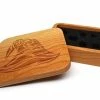 Common Ground Games Easy Roller Wooden Dice Case - Cherry With Wizard Hat