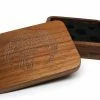 Common Ground Games Easy Roller Wooden Dice Case - Black Walnut With Raven