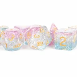 Other Metallic Dice Games Layered Unity 7ct Polyhedral Dice Set