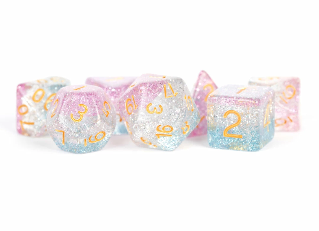 Other Metallic Dice Games Layered Unity 7ct Polyhedral Dice Set