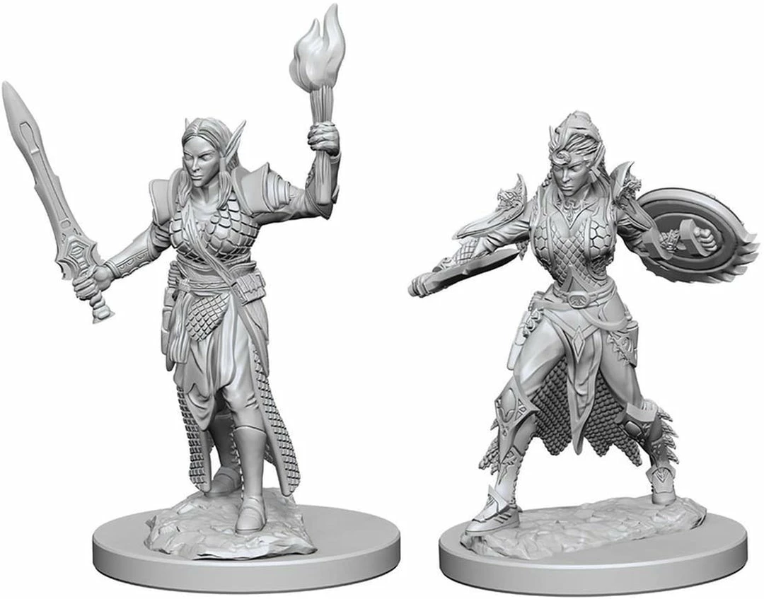 Other Pathfinder Deep Cuts Unpainted Miniatures: Elf Female Fighter