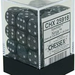 Other Chessex 12mm Speckled Ninja 36ct D6 Set (25918)