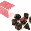 Other Dice Chessex Gemini Black-Red/Gold 7ct Polyhedral Set (26433)