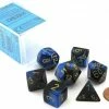 Other Chessex Gemini Black-Blue/Gold 7ct Polyhedral Set (26435)