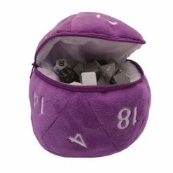 Common Ground Games Ultra Pro Dice Bag Plush D20 - Purple/White (15679)