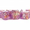 Other Metallic Dice Games Purple Gold Foil/Silver 7ct Polyhedral Dice Set