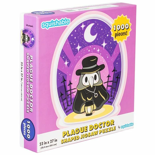 Common Ground Games Squishables Plague Doctor 1000pc Shaped Jigzaw Puzzle Puzzles