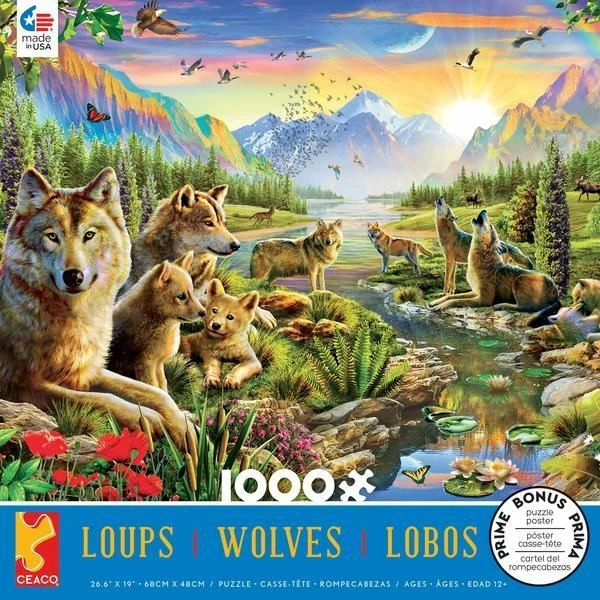 Common Ground Games Summer Wolf Family 1000pc Puzzles