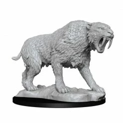 Common Ground Games WizKids Deep Cuts Unpainted Miniatures Saber-Toothed Tiger (90272)